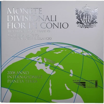 Saint Marin, Set 1 ct. - 5 Euro, Année Internationale de la Planète Terre, 2008 - Photo 1/2