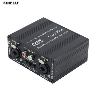 LA-2Plus Audio Noise Isolator Audio Signal Isolator Eliminate PC Audio