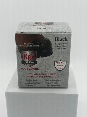 Kg's Boot Guard - Black - 2oz - Includes Disposable Applicator and Sandpaper