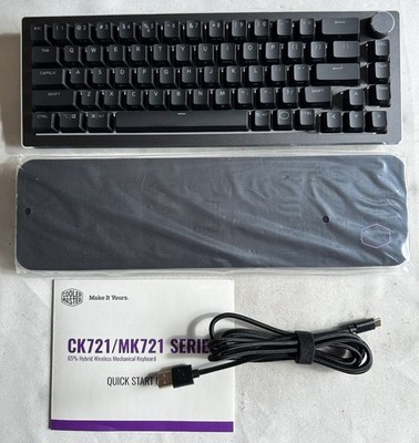 COOLER MASTER CK721 65% WIRELESS 2.4GHZ RGB KEYBOARD RED SWITCHES CK-721-GKTR1