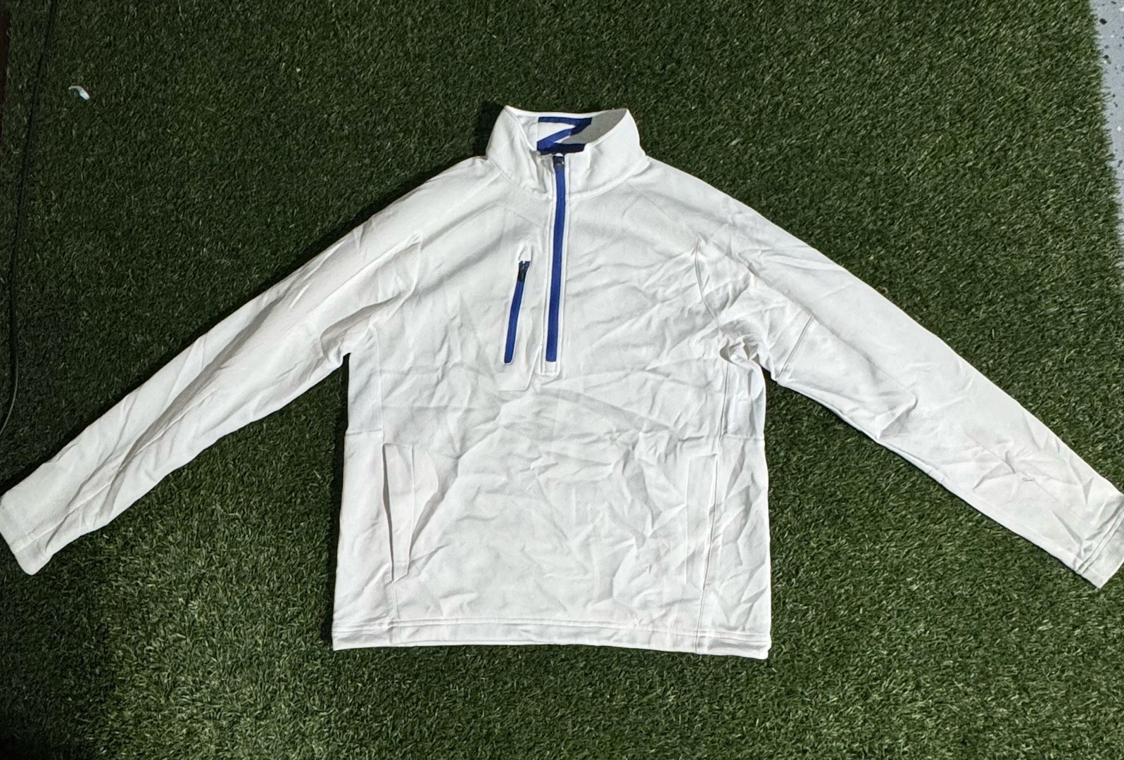 Zero Restriction Pullover Mens Medium White Golf … - image 1