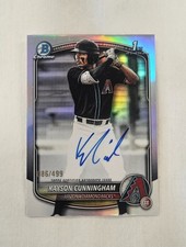 2025 Bowman Chrome Draft Kayson Cunningham Auto 86/499