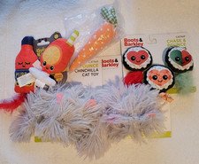 5 Assorted Cat Toys: Catnip-scented pounce toys brand new 