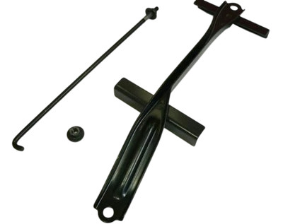 SEQUOIA 01-07  TUNDRA  03-06  BATTERY HOLD DOWN CLAMP KIT GENUINE BLACK PAINTED