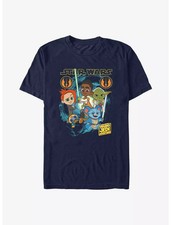 Star Wars: Young Jedi Adventures Galactic Heroes T-Shirt Unisex Navy