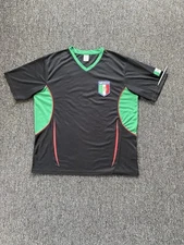 Soccer Football Jersey Mexico Large Black Rhinox