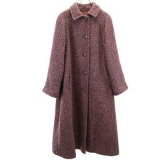 Used Aquascutum 70s 80s vintage Wool coat Purple Women