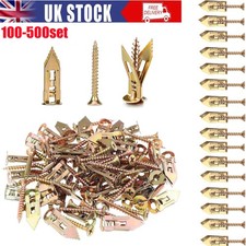 Lots Zinc Plated Steel Wall Self Drilling Drywall Anchors w/Self Tapping Screws