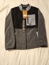 NWT 89.00 Kid  s Eddie Bauer Polar Fleece Black And Grey Size XL 14/16