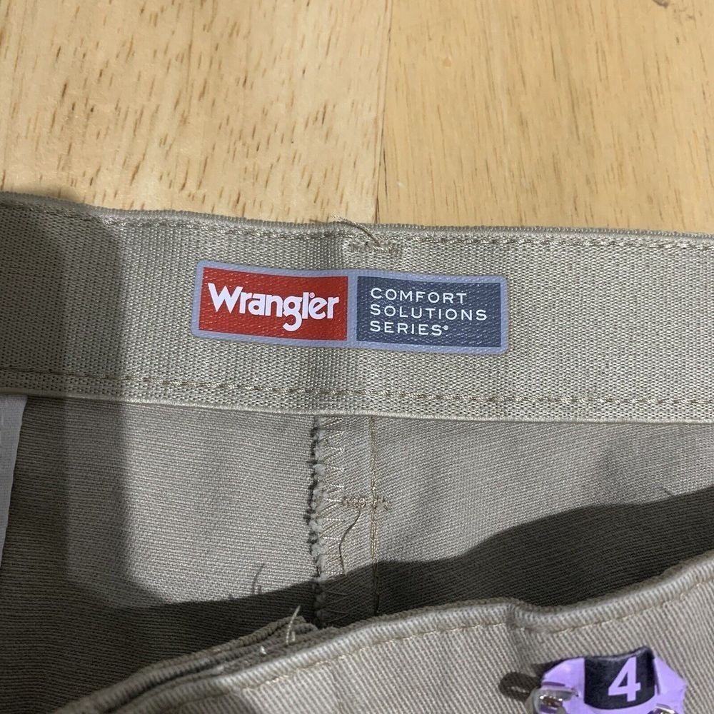 Wrangler Mens 36X29 Beige Comfort Solution Series Stretch Pleated Pants A-65 thumbnail 8