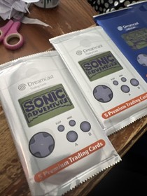 Sega Dreamcast Trading Cards 20 Singles, 4 Open Packs Limited Run Games READ