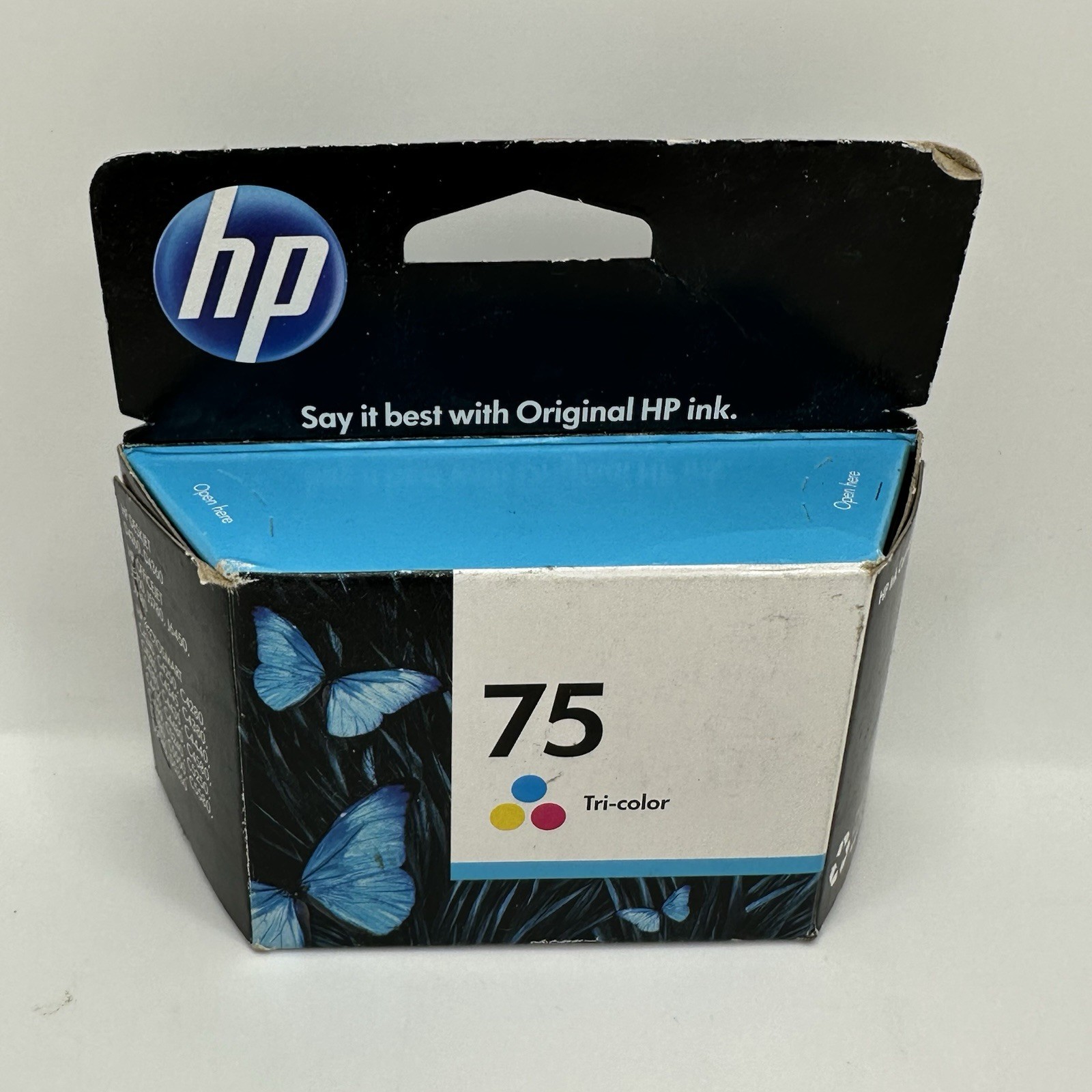 HP 75 Tri-Color Ink Cartridge CB337WN Genuine New Sealed Expires 2012  -image