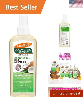 Revitalize Hair with Coconut Oil Moisture Boost - Restorative Oil Spray 5.1 Oz