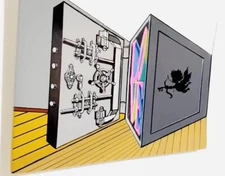 Igal Preslor- Original one of a kind acrylic painting on 3D wood sculpture