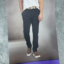 Weatherproof Vintage Hybrid Tech Pant Men  s 30x32 Black Stretchy Slim Fit a0642