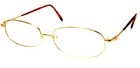 Lunette de Vue Lunettes Loupes De Lecture Métal Dorées Classiques D+1.00