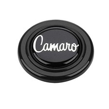 Grant 5661 Signature Series Horn Button Camaro Script Silver/Black