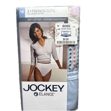 VTG Y2K Jockey Elance 3 Pack French Cut High Waist Panties Women 6