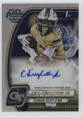 2024 Bowman U Chrome Prospect Refractor /299 Eric Singleton Jr #PA-ESI Auto 0b6c