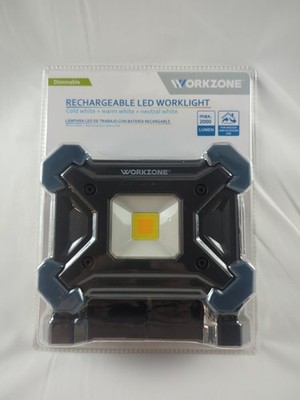 2000 Lumen Workzone Work Light LED Rechargeable- New, sealed, Indoor & Outdoor