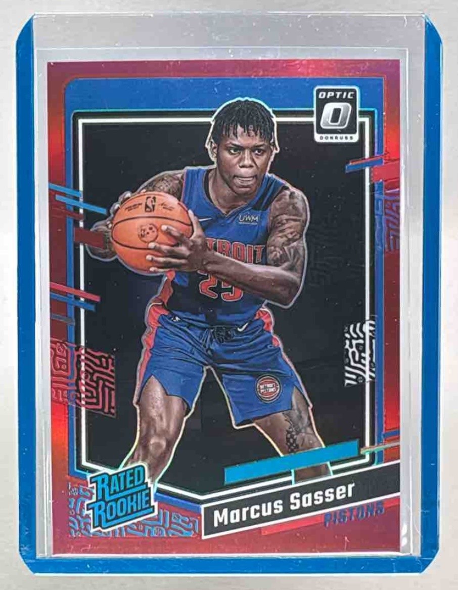 Marcus Sasser 2023 Panini Donruss Optic #242 Red Prizm RC Rated Rookie /99