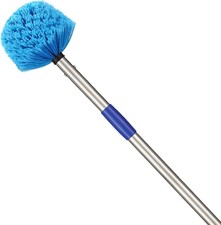 Duster, Cobweb Duster with Extension Pole, Medium Stiff Bristles Cobweb Duster H