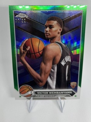 2023-24 Topps Chrome - Victor Wembanyama #1 Green Refractor /99 (RC)