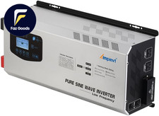 Ampinvt 6000W Peak 18000watts Pure Sine Wave Power Inverter 24V DC to AC 120V