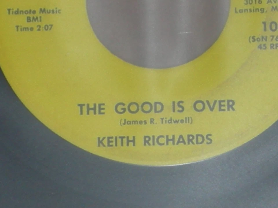 45 RECORD - KEITH RICHARDS - THE GOOD IS OVER - Image 2 of 4