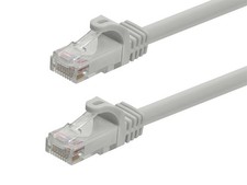 Flexboot Cat5e Ethernet Patch Cable RJ45 Stranded 350Mhz Wire 24AWG 14ft Gray