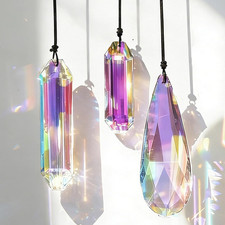 Hanging Crystal Suncatcher for Window,3Pcs Prism Sun Catchers with Crystals