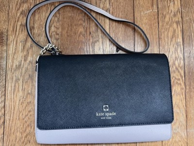 Kate spade new york two tone black and beige cross body bag