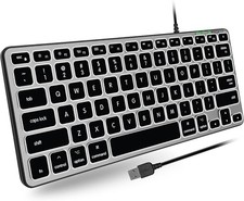 Macally Backlit Wired Keyboard for Mac | Comp...