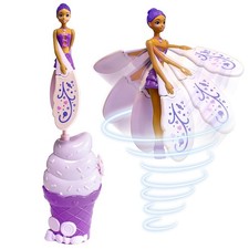 Sky Dancers Purple Licious Original Flying Doll Toy Pull String Powered Fun