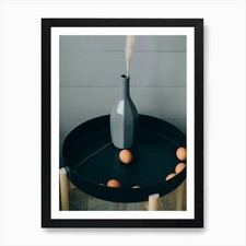 Black Tray With Eggs Art Print Framed Wall Art Poster Canvas Print Picture