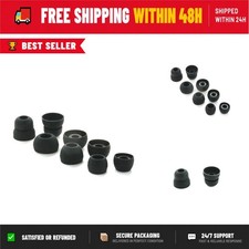 4 Pairs Replacement Eartips for Powerbeats 2 Wireless - Black