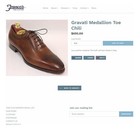 $695 Neiman Marcus GRAVATI Italian Oxford  9 M Tan/Cognac 18754 * add $15 Trees — photo 3