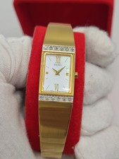 Ready To Wear [N. MINT]  Seiko Diamond SYL790 Gold Tone Stainless 1F20-0AE8 