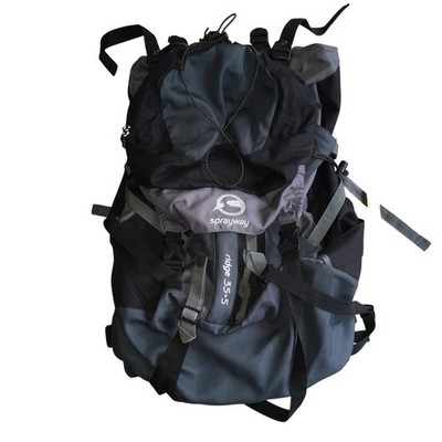 Sprayway Ridge 35+5 Hiking Backpack Day Pack Rucksack Grey Black Camping Outdoor