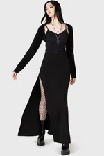 KILLSTAR Nocturnal Shade Maxi Skirt In Black