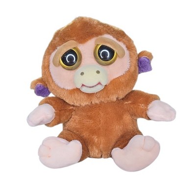 Feisty Pets Plush Monkey Grandmaster Funk Angry Faces 8'' Stuffed Toy 2015 Brown