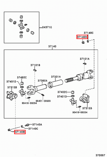 Genuine Toyota LandCruiser 80 79 Series HZJ HDJ FZJ FJ LJ Tailshaft Nut - Picture 9 of 20