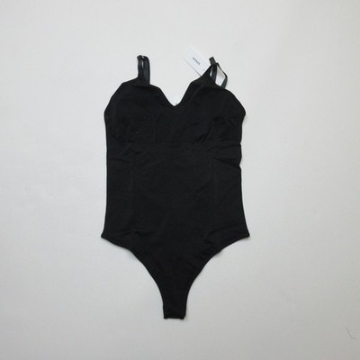 SPANX Damen Tanga Body Shapewear Größe UK 24-26 1X Schwarz Neu mit Etikett