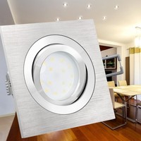 QF-2 Alu Led-Einbauspot 230V 6W Dimmbar 3CCT Warm Neutral Tageslicht