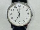 Timex Quartz White Dial Mens Vintage 1980s Quartz Watch
