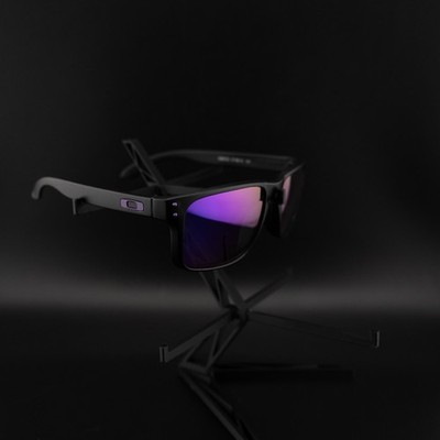 Oakley Holbrook Polarized Sunglasses Matte Black / Purple