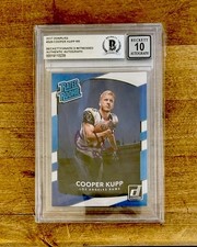 COOPER KUPP Autographed Rookie Card Los Angeles Rams Panini Donruss #357 BKT 10