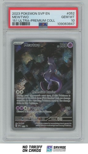 2023 Pokemon SVP 151 Ultra Premium Mewtwo PSA 10 #052