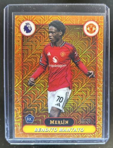 2026 Topps Merlin Premier League Bendito Mantato Orange Mojo Refractor RC #/25