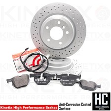 Für BMW 335d 335i M Sport Kreuz Gebohrt Ha Bremsscheiben Brembo Bremsbeläge 336m